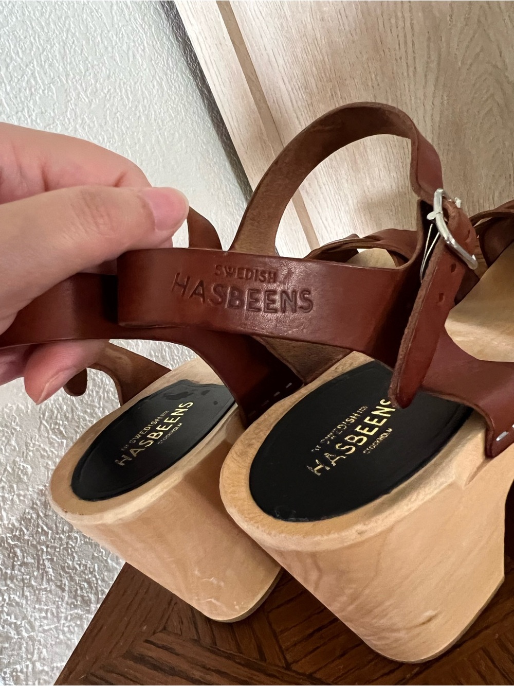 Swedish Hasbeens Kringlan Clog Sandals Anthropologie - Picture 10 of 11